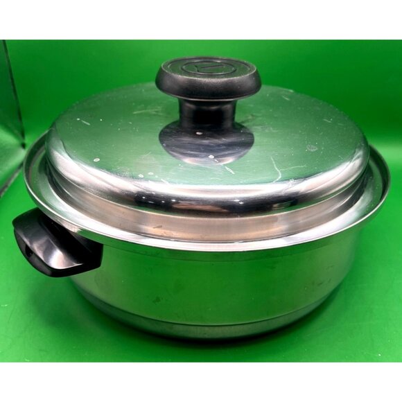 Lifetime Stainless Steel 2 Qt. Sauce Pan Double Boiler Lid Kitchen Cookware VTG - Picture 7 of 12